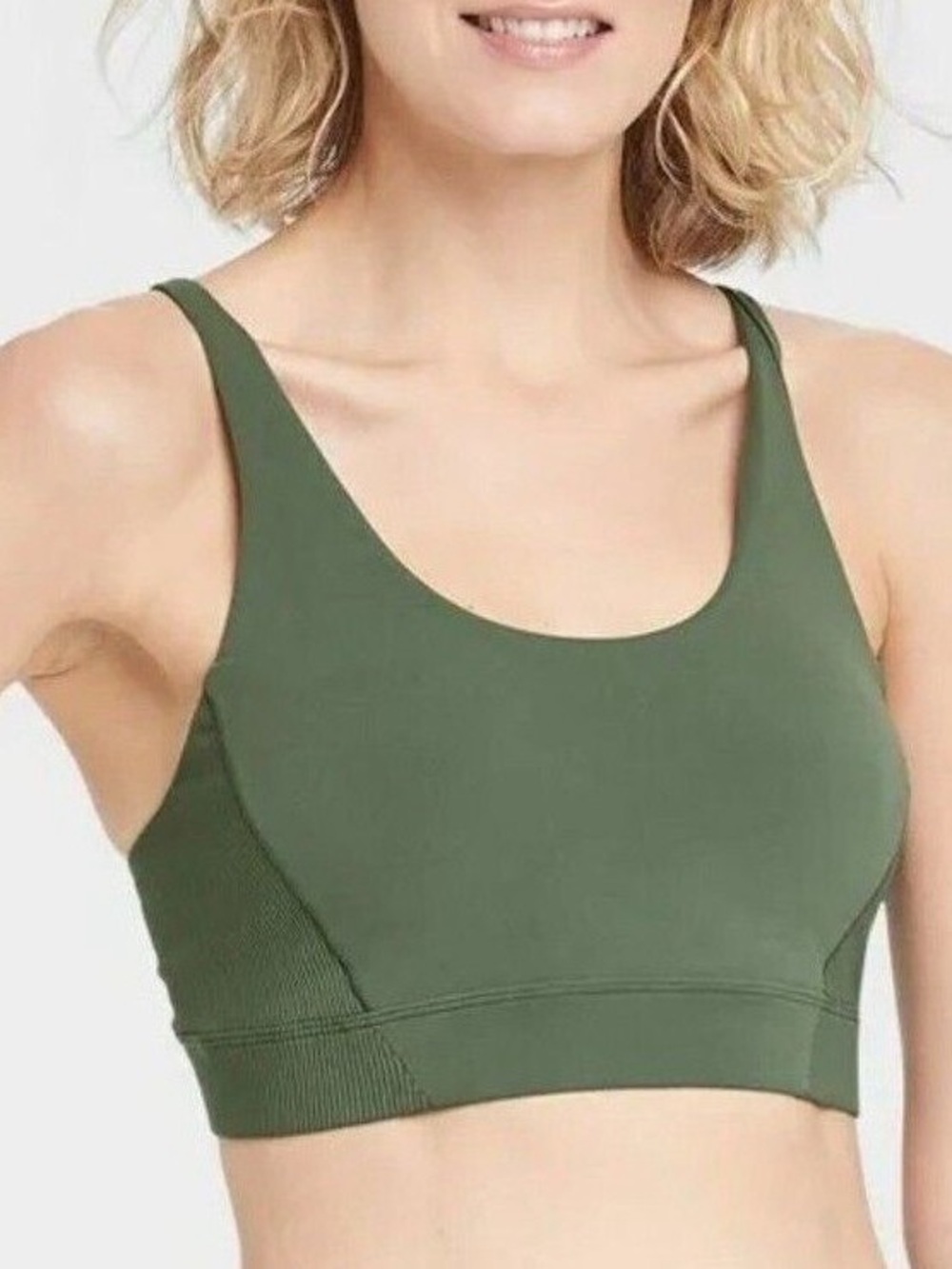 All in Motion Ribbed Light Support Contour Flex Bra Size Medium
